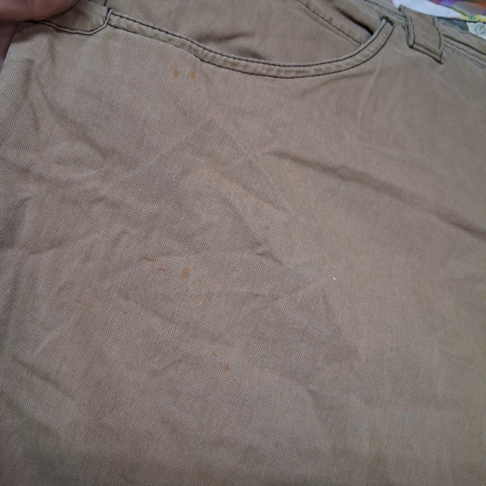 Cabelas Mens Double Knee Casuals Utility Pants Size 44x32 Tan Brown - Picture 7 of 16